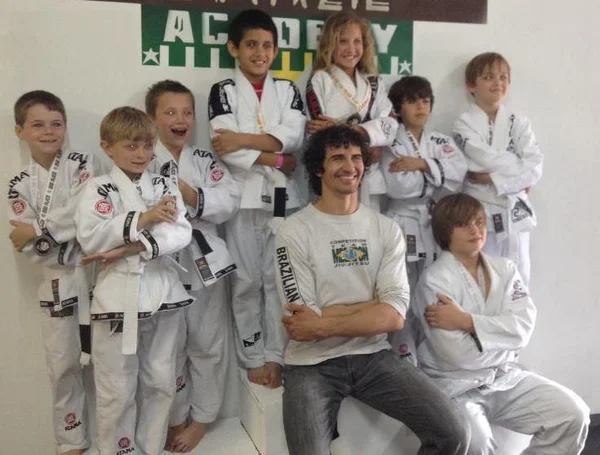 Michael Graeber and young competitors.