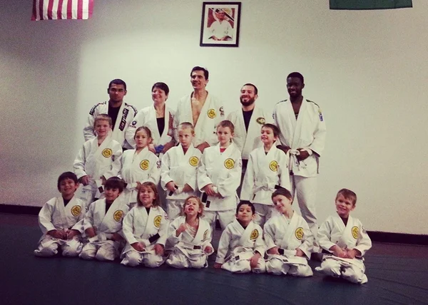 Kids class group photo at Gracie Humaita Kansas City.